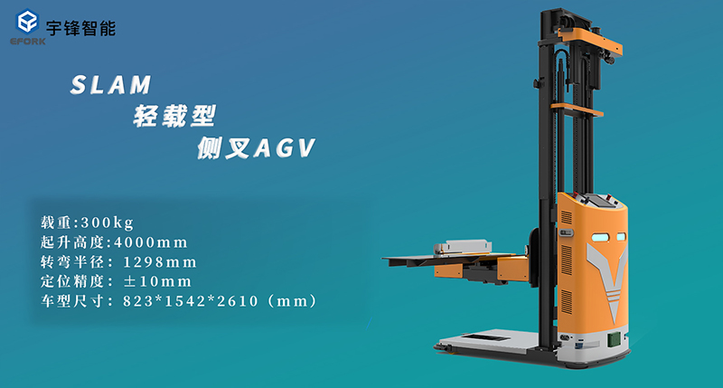 宇鋒智能：新品首發|激光SLAM輕載型側叉AGV（ECA03J-40）